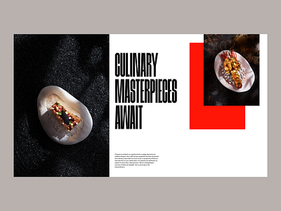 Restaurant Concepting - Bold - Red 3 branding clean design ui ux web