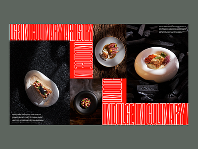 Restaurant Concepting - Bold - Red 6 branding clean design ui ux web