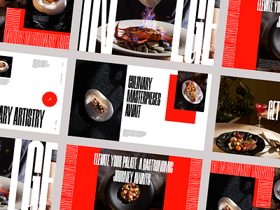 Restaurant Concepting - Bold - Red 7 branding clean design ui ux web