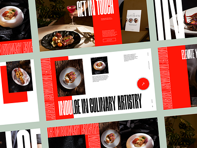 Restaurant Concepting - Bold - Red 8 branding clean design ui ux web