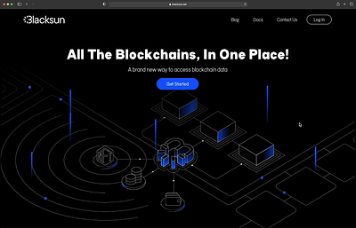 Blacksun api blockchain branding data logo motion graphics sql ui web design web3 website