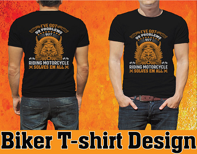 Biker T shirt Design. funny mountain biking