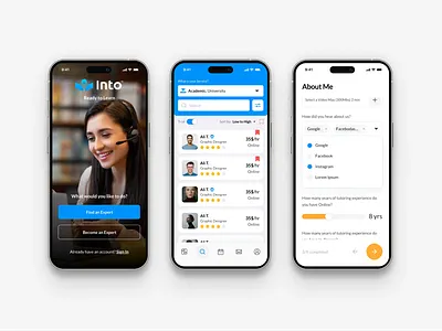 INTO - E-Learning application clean education graphic design responsive ui ux webapp webdesign