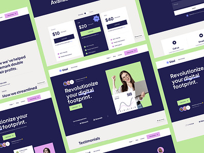 Uzui - Startup Framer template app branding bright colorful design framer framer template graphic design green hero hero section landing landing page mint template ui webflow