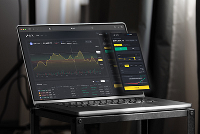 IVX - Crypto Trading branding chart crypto currency graphic design table trading ui ux