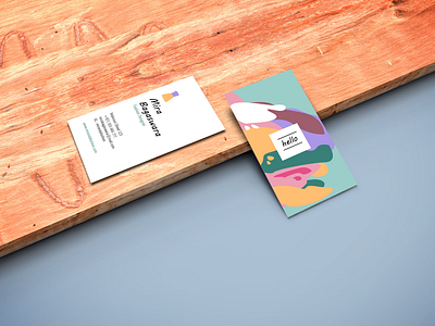 Business Card with Unique and Dynamic Design animation app branding businesscard design graphic design illustration logo motion graphics ui unique ux vector