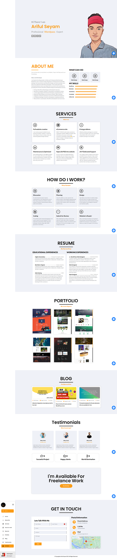 Portfolio Website branding creative portfolio crocoblock expert design portfolio ecommerce freelance portfolio graphic design html css online portfolio personal website portfolio present my work showcase my work web design portfolio web developer wordpress