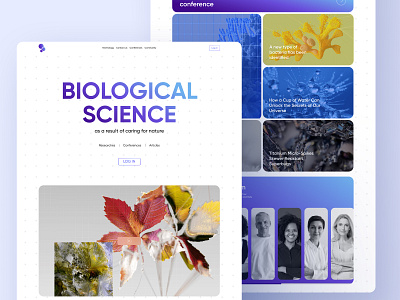 Bioscience admin biology bioscience conference design hero screen science scientist ui ux video