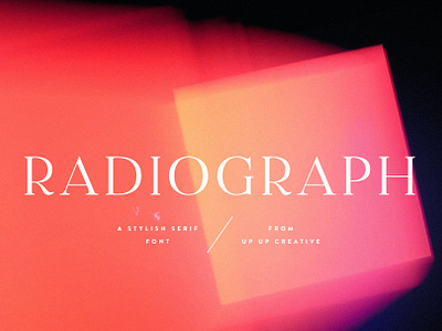 Radiograph, A Serif Font