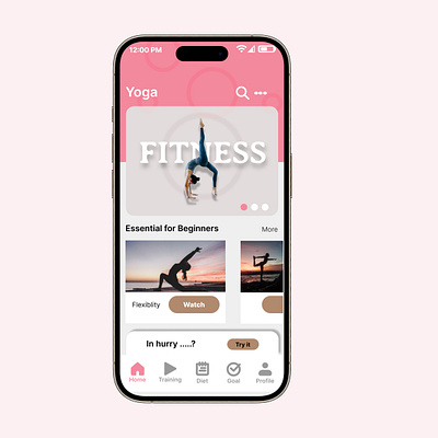 Everyday Yoga App Landing page UI Mockup dailyui design ui ui design