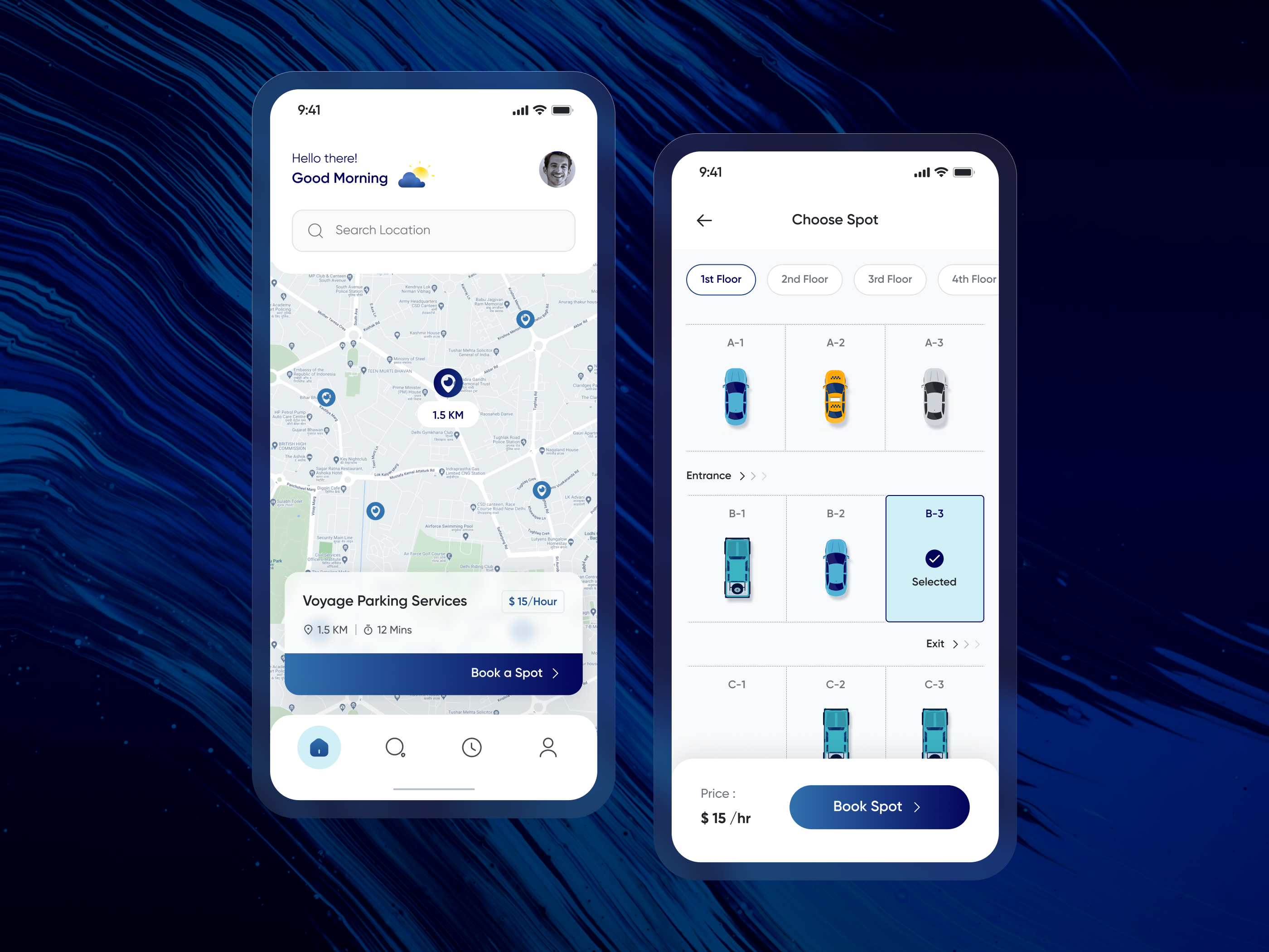 Parking App finder maps parking parkingapp parkingui places ui ux