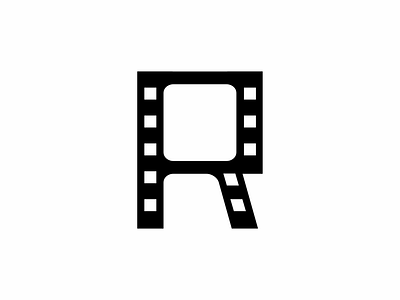 R film cinema film letter logo movie r