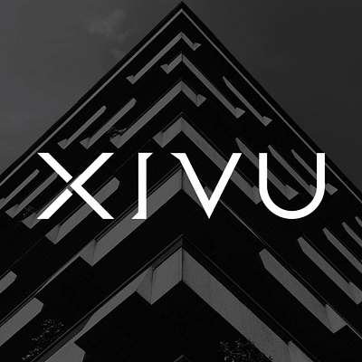 XIVU wordmark logo design branding business logo logo design logo inspiration portfolio shop logo wordmark logo design