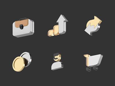 Tinkoff Business icons blender design icons illustration web