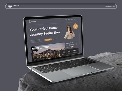 Lux Dwell - Modern Real Estate Landing page design homepage interactive landing page real estate ui ux website
