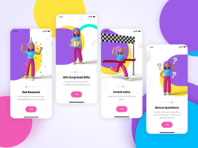 Gaming App Onboarding Concept brainteasers earnrewards game onboarding logicpuzzles puzzlechallenge