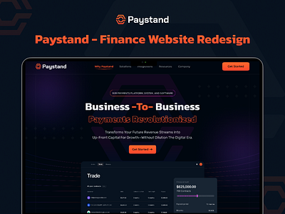 Paystand - Finance Website Redesign website redesign