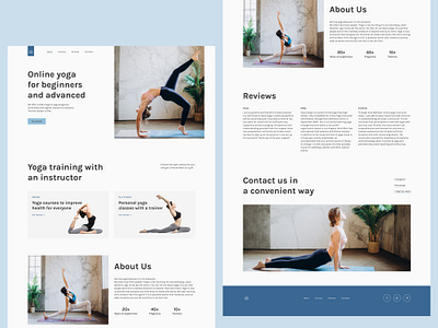 Landing page for yoga classes corporate website design design site design website designsite figma figma design landing landing page main page design resdymag ui ui design ux ui uxui web design webflow website design website development веб дизайн