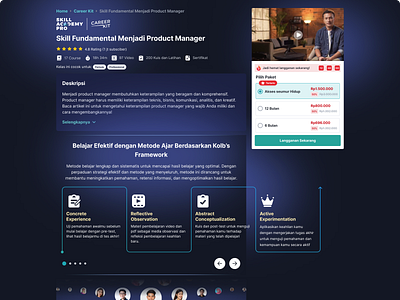 Career Kit Course Detail Page Revamp desktop restyle revamp ruangguru skill academy skillacademy ui design uiux ux design web