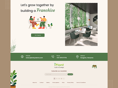 iPlant Cafe & Lounge Web UI cafe lounge ui design cafe ui design ui design ui ux design uiux design web ui design webdesign website design
