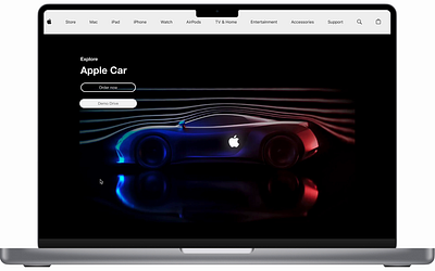 Apple Car | Landing Page UI Design apple car landing ui ui design uxui designer web design