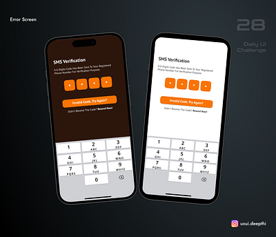 Error screen | Daily UI Challenge # 28/90 ui design ux design uxui designer