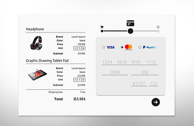#DailyUI-002 | Credit Card Checkout challenge 002 dailyui