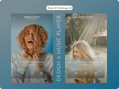 Daily UI Challenge #002 app design figma latest design music player new music player ui ui ux ux