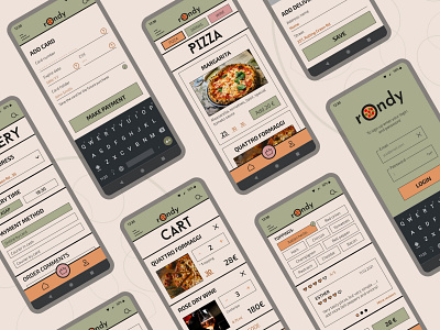 Delivery App: mobile ui concept app branding design logo ui uiux