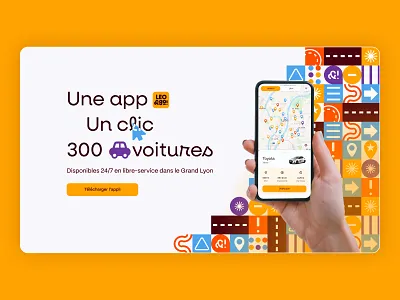 Léo&Go! - Website app website car graphic design hero banner herobanner rent self service ui ux webdesign