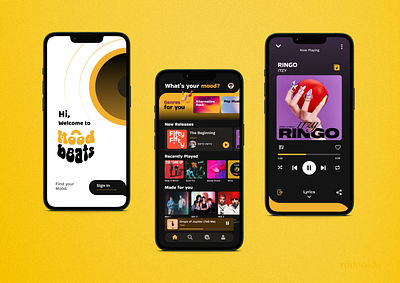 MoodBeats - Music App design ui uiux