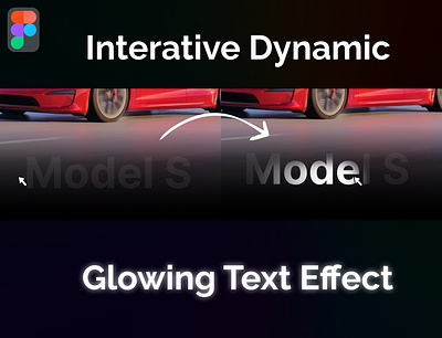 Dynamic Text Glow Effect animation branding design figma graphic design logo motion graphics prototyping ui ux