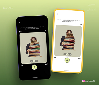 Camera view | Daily UI Challenge # 29/90 ui design ux design uxui designer