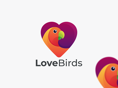 Love Birds branding design icon illustration logo love birds coloring love birds logo
