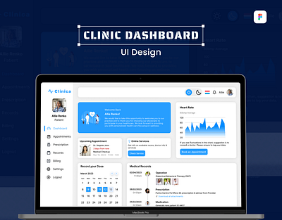 Clinic Information Dashboard clinic clinic info cover clinic info dashboard dashboard design healthcare medical patientcare ui user interface webdesign