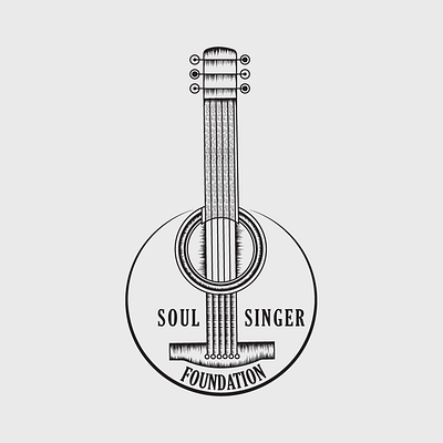 Logo Design for Soul Singer Foundation Brand branding design drawing logo graphic design logo singer logo vector vintage logo