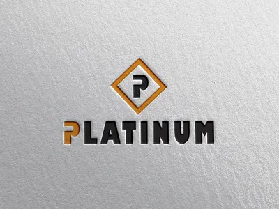 PLATINUM LOGO banner design best graphic designer best logo designer brand logo branding business card designer design graphic design illustration