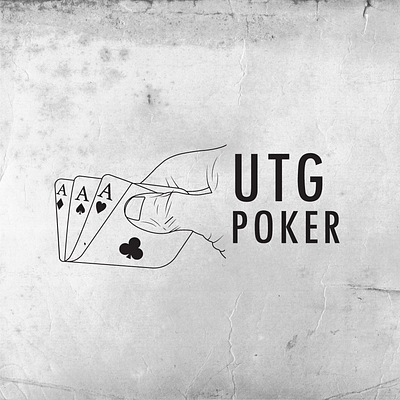 Logo Design for UTG Poker Brand art logo branding design drawing logo graphic design logo poker logo vector vintage logo