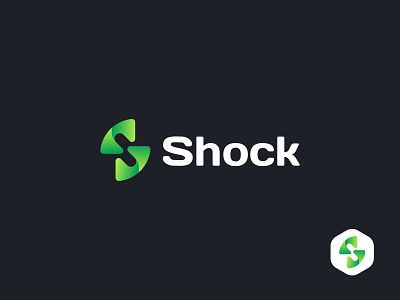 Shock Tech Logo brand branding company logo letter letter logo logo s tech technology