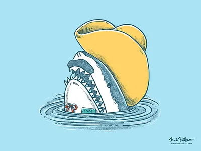 Funny Hat Shark bolo tie celebrity jeopardy cowboy cowboy hat funny great white shark illustration illustrator mustache oversized foam cowboy hat shark snl turd fergusen