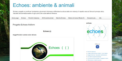Creazione sito Echoes: biodiversità & vegan agenzia web ieros biodiversità creazione sito ambiente vegan
