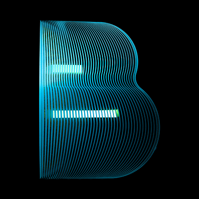 B Letter 36daysoftype 3d adobe dimension letters typography