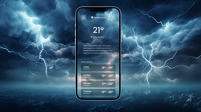 Weather App design mobile mobile design ui ui design