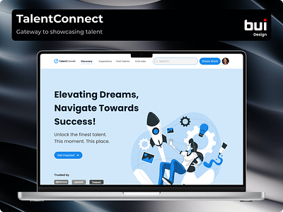 TalentConnect {Gate way to showcasing talent} figma ui uiux design