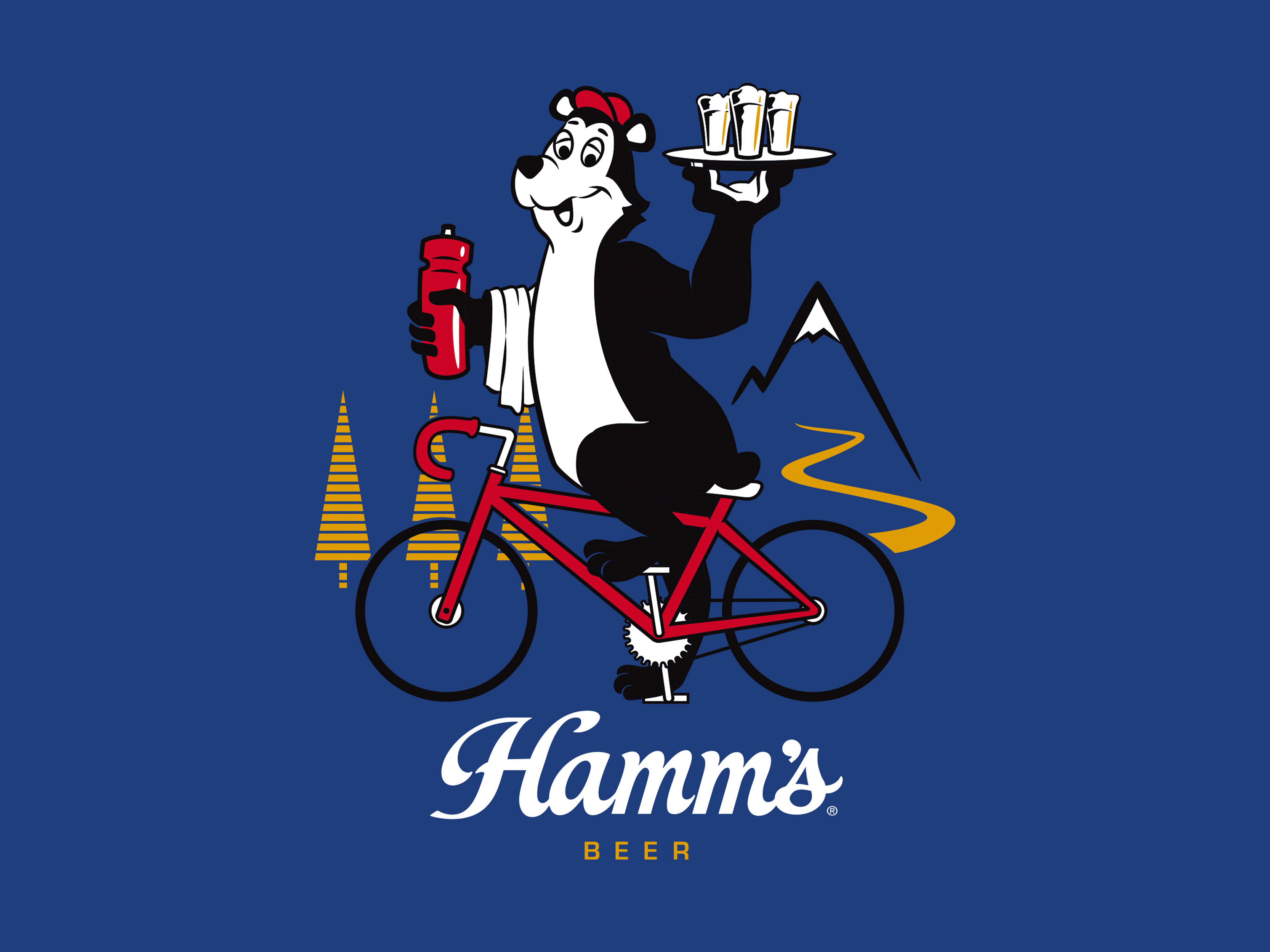 Hamm's Beer x Cadence Collaboration apparel design apparel graphic art cadence collection cycling design graphic design hamms beer illustration illustrator lifestyle vector