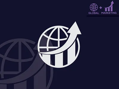 Global + Marketing Logo Icon brand branding creative design global global logo graphic design icon logo logo design logo maker logoicon marketing marketing logo minimalist ui vector zishandesign