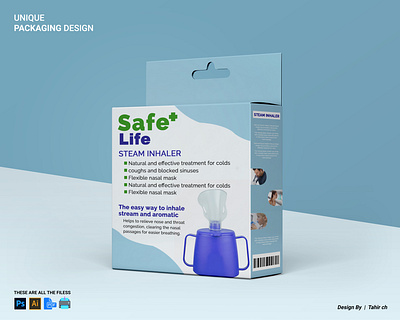 Packaging design for Inhaler boxpackaging design graphics inhalerdesign lable design packaging productspackaging vover