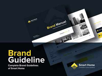 Smart Home Logo + Brand Guideline Concepts branding complete brandiing dm akassh graphic design logo manual vector graphics