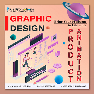 Product Animation Post graphic design social media post