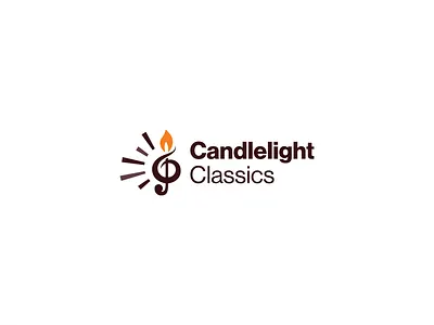 Candlelight Classics (Logo) brand branding concept design graphic design illustration logo logodesign music studio